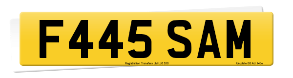 Registration number F445 SAM